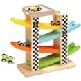 thumbnail image 1 of TOP BRIGHT Juguetes para Niños Pequeños para Niños de 1 a 2 Años, Regalos para Niños y Niñas, Pista de Carreras de Madera, Coche de Carreras con 4 Mini Coches, 1 of 6