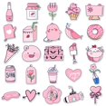 thumbnail image 2 of 50 pegatinas rosas CHAO decorativas para libros maletas y cuadernos grafiti, 2 of 5