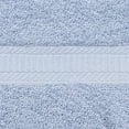 Mainstays Basic Solid 18Piece Bath Towel Set Collection, Blue Shell