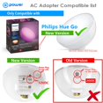 thumbnail image 3 of Cargador T POWER 12V para Philips Hue Go 7602031 y Lumea IPL, 3 of 7