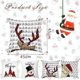thumbnail image 2 of Linen Decorative Pillow, 4Pcs Christmas Pillowcase, Decorative Pillowcase, Christmas Pillowcase, Christmas Pillowcase Reindeer, Pillowcase Christmas M, 2 of 4