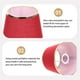 thumbnail image 3 of HOOWIFFY Pantalla Roja Para Colgante Con Chic Para Espacios Vintage, 3 of 6