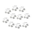 thumbnail image 1 of Esquirla 10 Pieces Retractable ID Holder Key Chain Nursing Clips for Students 32mm White, 1 of 8