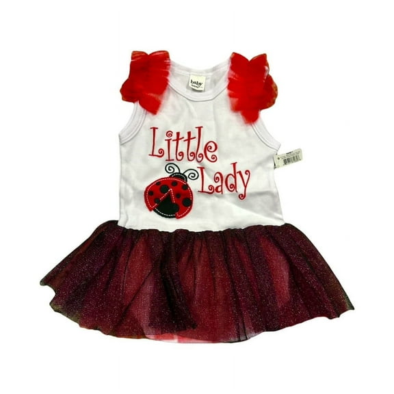 Little Ladybug Lady Baby Girl's Dress Onesie