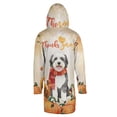 thumbnail image 2 of Happy Thanksgiving Old English Sheepdog with Turkey Pumpkins Autumn Vibes All Over Print 3D Hooded Duffle Toggle Coat Dog Lover - 12018, 2 of 6