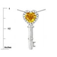 thumbnail image 3 of Star K � Key to My Heart Pendant Necklace with Genuine Citrine, 3 of 9
