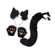 thumbnail image 4 of Conjunto de orejas, cola y patas de zorro, disfraz de zorro de cola larga para Halloween, para escenario negro, 4 of 8