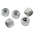 thumbnail image 2 of Glaciersei 30 Pcs 5/16-18 Nylon Insert Hex Locknuts 304 Stainless Steel Lock Nuts, Hex Drive, Full Thread Hardware Nuts for Mechanical Equipment & Construction Repair (Sliver) 5/16, 2 of 5