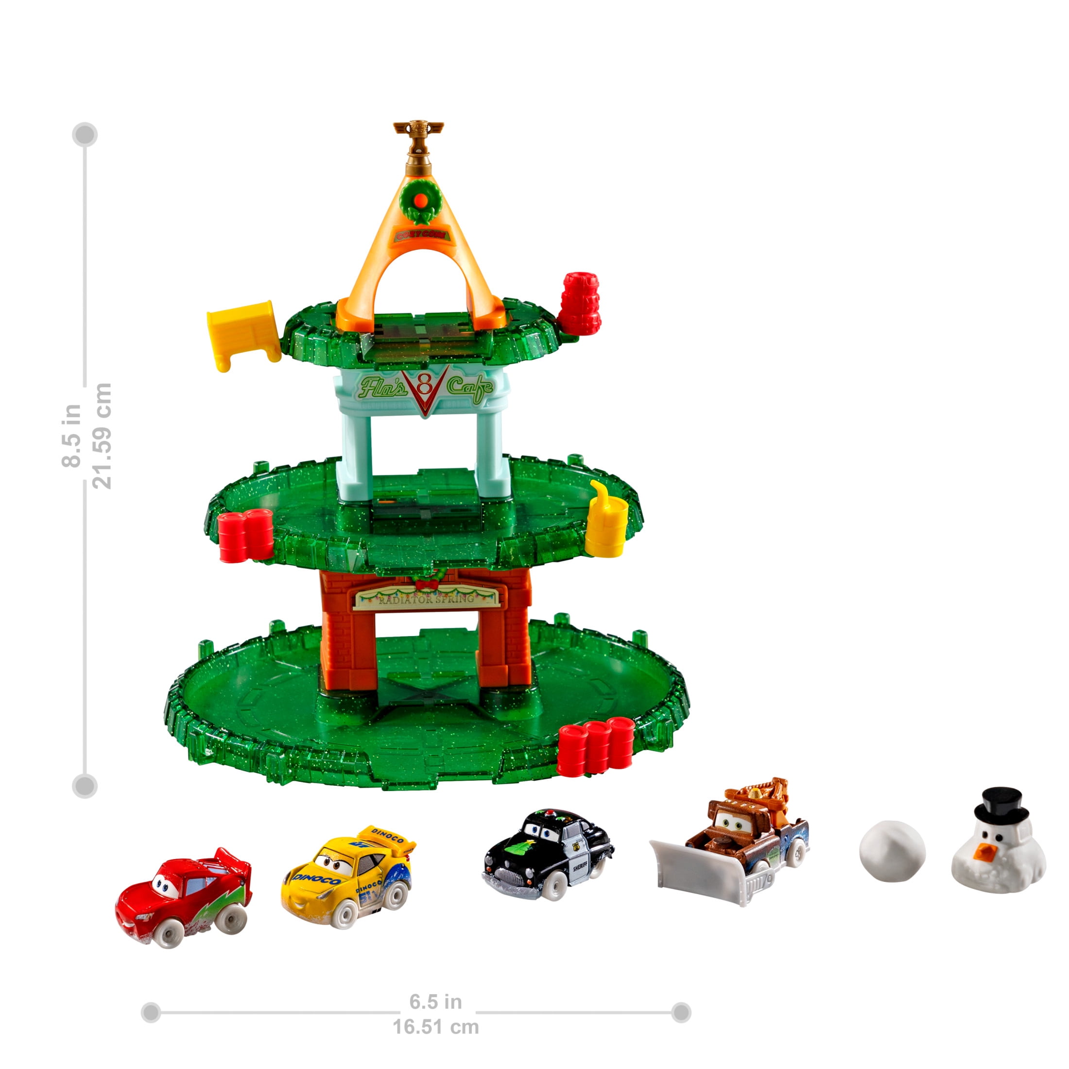 Disney Pixar Cars Minis Advent Calendar with 24 Pieces, Surprises Include 4 Mini Toy Cars