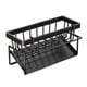thumbnail image 1 of Organizador de fregadero de cocina, soporte de plástico para esponja y jabón, con colgador de paños, escurridor y bandeja de drenaje automático para encimera de cocina., 1 of 7