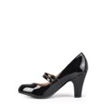 thumbnail image 5 of Brinley Co. Women's Medium and Wide Width Mary Jane Patent Leather Pumps, 5 of 8