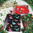 thumbnail image 2 of HOWAF Christmas Wrapping Paper Sheets, 8pcs DIY Recyclable Christmas Dino Gifts Wrapping Paper Xmas Parcel Papers, Xmas Gift Wrap Supplies Birthday Festival Party Favours Dinosaur, 27.6x19.7inch, 2 of 7