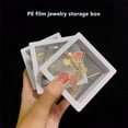 thumbnail image 3 of Amaiiu 3D Floating Frame Display PE Film Jewelry Storage Box Brooch Coin Gems Jewelry Storage Box Dustproof Exhibition Floating Ring Case, 3 of 9