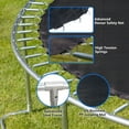 thumbnail image 3 of Ambifirner Trampoline 8FT Round Outdoor Trampoline with Outer Net, Blue, Soft Basketball Board 4 Legs, 3 of 6