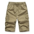 thumbnail image 2 of IROINNID Men's Casual Elastic Waist Outdoors Breathable Cargo Shorts With Pocket, 2 of 5