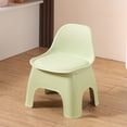 thumbnail image 1 of Taburete pequeño de plástico con respaldo | Silla para niños pequeños | Taburete bajo para sala de estar, sofá, mesa de centro | Asiento desmontable para el hogar, cocina, baño, dormitorio, 1 of 6