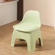 thumbnail image 1 of Taburete pequeño de plástico grueso para el hogar, silla con respaldo para niños, sofá, mesa de centro, taburete bajo, taburetes de sala de estar para adultos, taburete con respaldo de plástico., 1 of 6