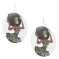 thumbnail image 4 of 2xVintage Rustic Wooden Tribe Women Dangle Hook Earrings Jewelry Yinane Pendiente de mujer de estilo africano, 4 of 7