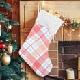 thumbnail image 5 of Colorful Blue Plaid Christmas Stockings Christmas Presonalized Large Stocking Sock, Set of 1 Xmas Party Winter Decor Candy Bag Family Holiday Gift, 17.7 Inch, 5 of 7