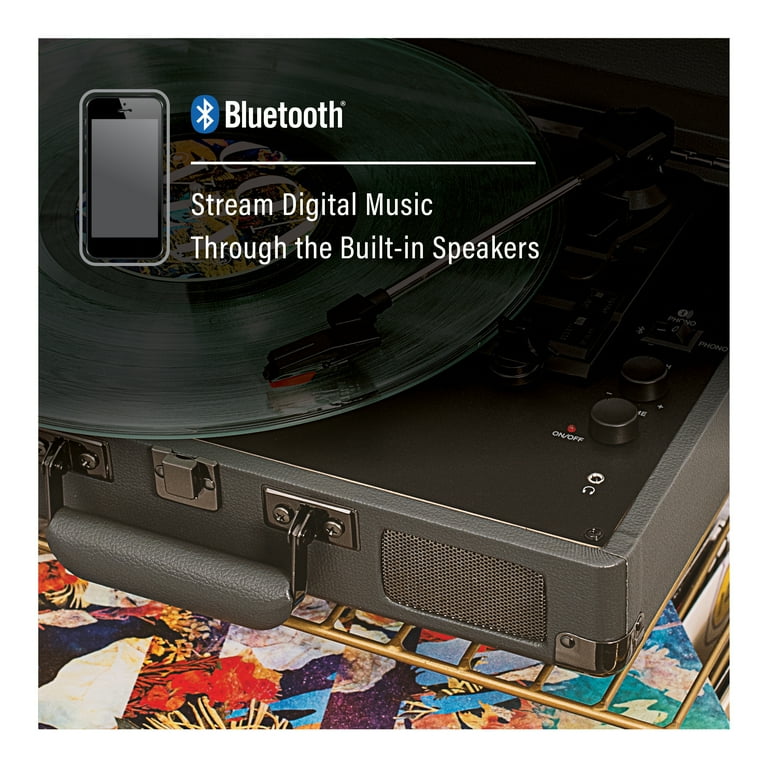 その他 Crosley Cruiser Bluetooth Record Player Crosley Cruiser Plus Vinyl Record Player with Speakers and