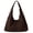 Coffee, variant on Large Capacity Retro Shoulder Bag For Women Soft Slouchy Bag Shopper Handbag