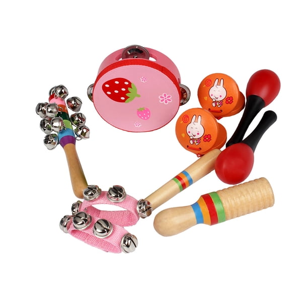 Instrumentos Musicales Educativos Juego De Madera De Color Brillante Instrumentos De Percusión Kit De Juguete Campana De Mano Música Juguetes De Aprendizaje Temprano Para Niños Pequeños 1s 1 Pieza matsuzay FN003433-02