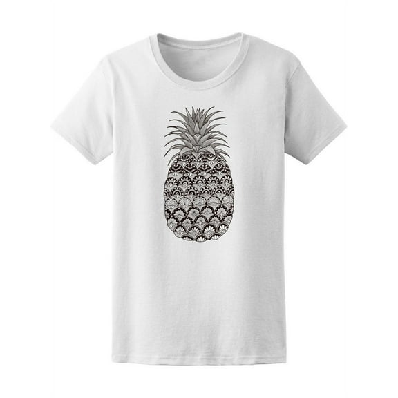 Cool Pineaple Zendoodle T-Shirt Women -Image by Shutterstock, Female XX-Large