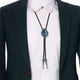 thumbnail image 4 of Guardurnaity Corbatas Collar Colgante Fiesta Aniversario Boda Compromiso Escuela Trabajo Compras Citas Moda Joyería Mujer Hombre Verde Type3 NO3, 4 of 6