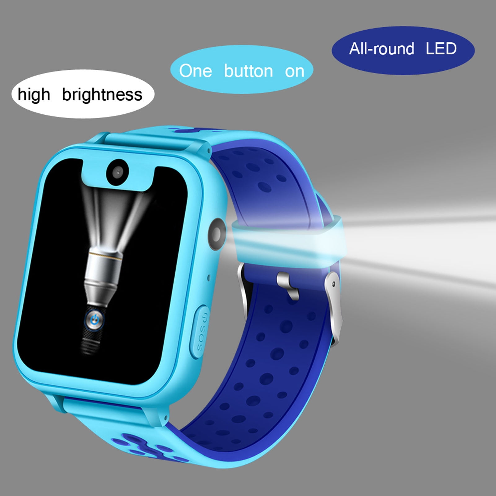 Children Smart Watch 1.54in HD Classroom Mode Kids Smart Watch One Touch SOS 2G GSM For Kids Gifts Walmart