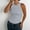 Gray, variant on Womens Tank Tops,High Neck Sleeveless Casual Basic Knit Shirts Summer Sleeveless Racerback Slim Fitted Racerback Shirts