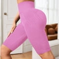 thumbnail image 2 of xfsWaSs Leggings for Women Knee-Length Breathable Workout Biker Shorts High Waist Lifting Yoga Shorts Women's Running Athletic Gym Shorts, 2 of 5