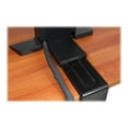 thumbnail image 4 of Ergotron WorkFit-SR Dual Sit-Stand Short Surface Workstation Standing Desk - Mounting kit - for 2 LCD displays / keyboard / mouse - aluminum - black - screen size: up to 24" - desk-mountable, 4 of 4