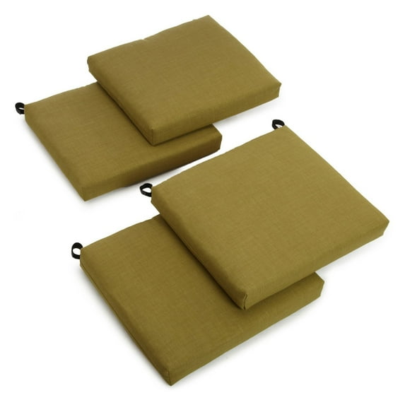 Blazing Needles Outdoor All Weather UV Resistant 4-Piece Patio Chair Cushion Set