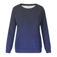 thumbnail image 6 of Gradient Sweaters Blouses for Womens Crew Neck Long Sleeve Pullover Sweater Blouses with Kangaroo Pocket Spring Outfits 2025 Pullover Fall Winter Clothes, 6 of 6