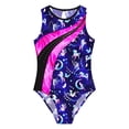 thumbnail image 3 of Alvivi Kids Girls Sleeveless One Piece Dance Bodysuit Sports Athletic Gymnastics Leotard Navy Blue 6, 3 of 5