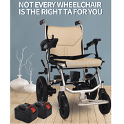 Pcmos Lightweight Folding Electric Wheelchair for Adult Power Medical Mobility Aid Motorized