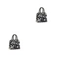 thumbnail image 1 of Bolsa de almuerzo Naiovety con cremallera tela impermeable patrón de flores, 1 of 6