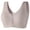 Coffee, variant on Women Bra Comfortable Front Button No Steel Rings Gathering Collar Middle Aged And Elderly Vest Style Bras