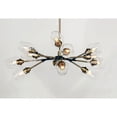 thumbnail image 5 of Maxim 26347CLABBK Savvy 12-Light Chandelier Light, Antique Brass & Black, 5 of 5
