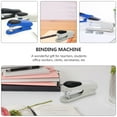 thumbnail image 4 of OULII 1Pc White Office Stapler Desktop Binding Machine with Streamlined Design for Comfortable Hand Use, 4 of 8