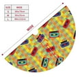 thumbnail image 3 of Yiaed 90s Audio Tape Print Christmas Tree Skirt , Tree SkirtsTree Mat for Christmas Winter Holiday Indoor Decorations-48", 3 of 7