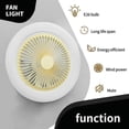 thumbnail image 4 of 1 Piece Screw in Ceiling Fan in Light Socket E26 30W Dimmable Socket Fan Small Ceiling Fan with Light,Plug in Light Bulb Ceiling Fan, 4 of 6