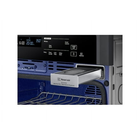 Samsung - 30" Single Wall Oven with  Steam Cook and WiFi - Black Stainless Steel