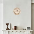 thumbnail image 4 of Weathered Blue Wooden Shabby Wood Teal Turquoise Green Painted Vintage Wall Clock Decorative for Living Room Decor Kitchen Bathroom Bedroom Office Silent Outdoor Waterproof Patio Wooden Analog Clock, 4 of 6