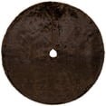 thumbnail image 2 of Mink Faux Fur Christmas Tree Skirt - 48" - Brown, 2 of 7