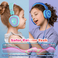 thumbnail image 4 of Mpow Kids Headphones with Microphone(2 Pack), Stereo Audio Share Volume Limit Foldable Adjustable Wired Headphones for Kids, Kids Headphones for School Tablet Airplane, 4 of 8