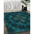 thumbnail image 2 of Ahgly Company Indoor Rectangle Patterned Dark Cyan Green Area Rugs, 7' x 9', 2 of 6