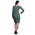 thumbnail image 3 of Moomaya Womens Full Sleeve Printed Midi Length Printed Bodycon Dress, 3 of 7