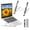 Gray With Full Silicone, variant on FIASON 1 Pack Silver Adjustable Laptop Stand,Compatible with 9-17" Laptop,7-Levels Ventilated Aluminum Laptop Holder for Desk,Ergonomic Universal Computer Stand with aluminum, metal and Rubber