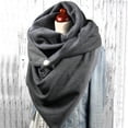 thumbnail image 4 of Bufanda HUOGUO Fashion para mujer, con botones, estampado de puntos lisos, envoltura suave, 4 of 5